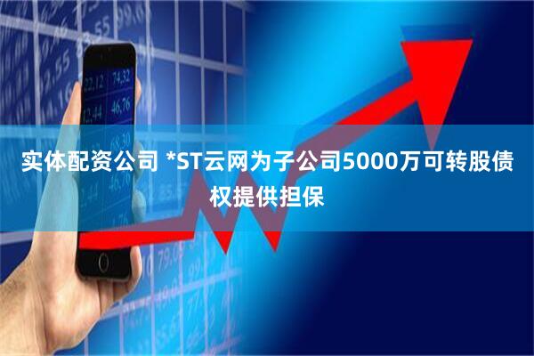 实体配资公司 *ST云网为子公司5000万可转股债权提供担保